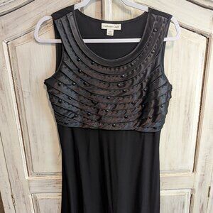 Black embellished A-line dress Size PS (6-8)